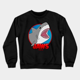 jaws, cute, kawaii, chibi Crewneck Sweatshirt